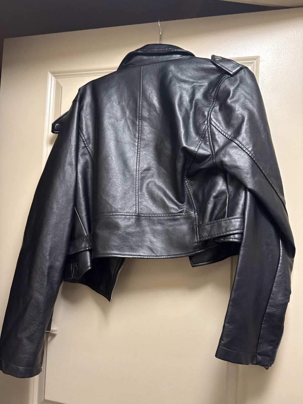 Ashley Faux Leather Jacket Black Size XL - Picture 5 of 6